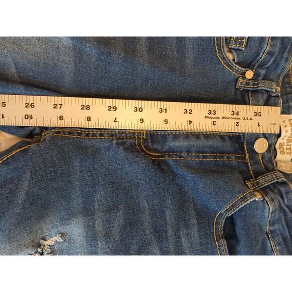 Celebrity Ace Women’s High Waisted Stretch Flare Distressed Jeans Size 7/28 - Picture 10 of 10